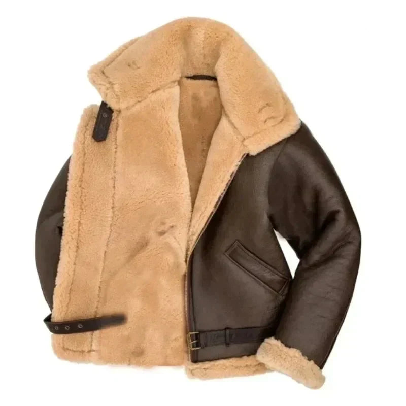 Men's Winter Jacket | Aviation Style with Zipper Closure