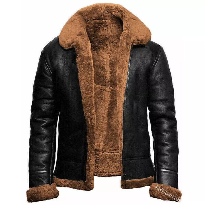 Men's Bomber Jacket | Zipper Closure with Collar