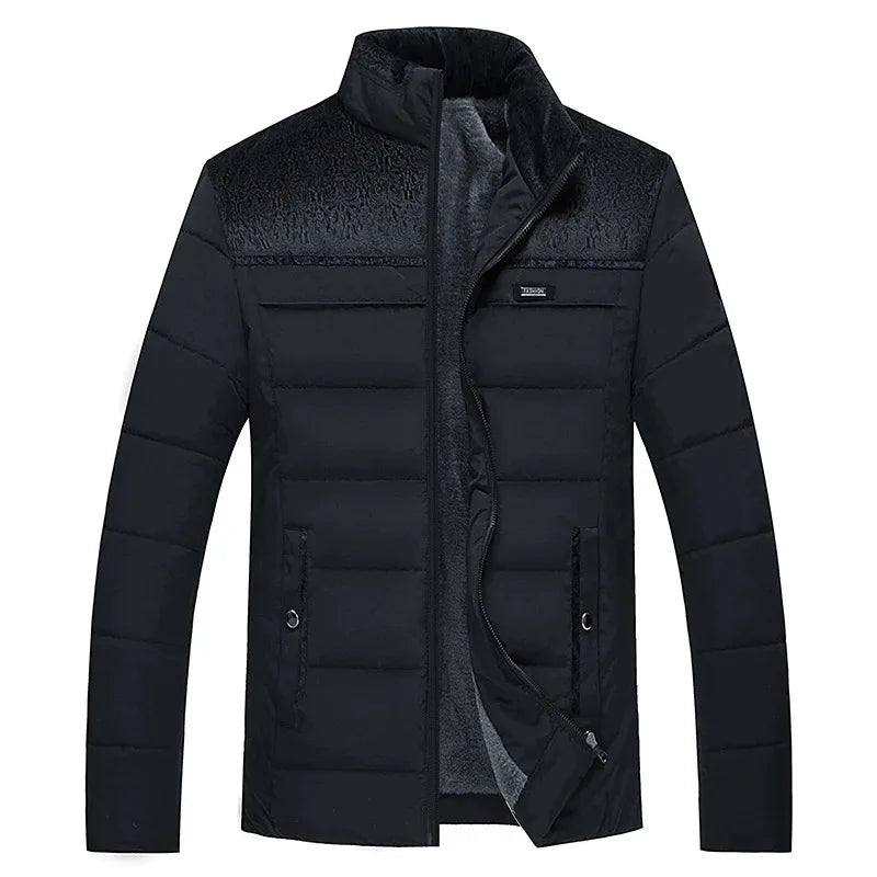 Men's Ski Jacket | Quilted Winter Jacket with Zipper