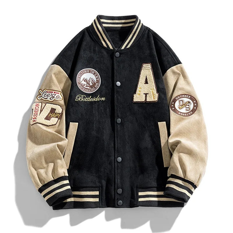 Men's College Jacket Embroidered | Urban Style
