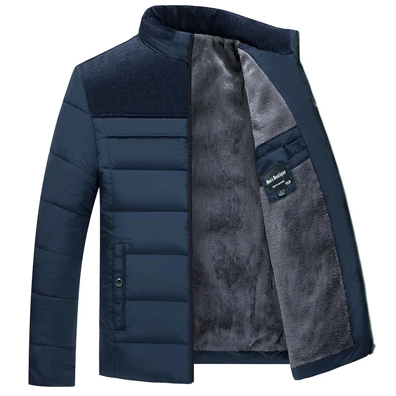 Men's Ski Jacket | Quilted Winter Jacket with Zipper