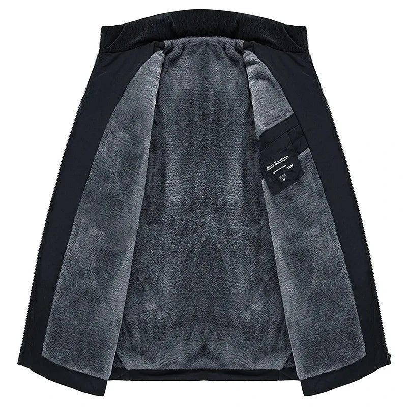 Men's Ski Jacket | Quilted Winter Jacket with Zipper