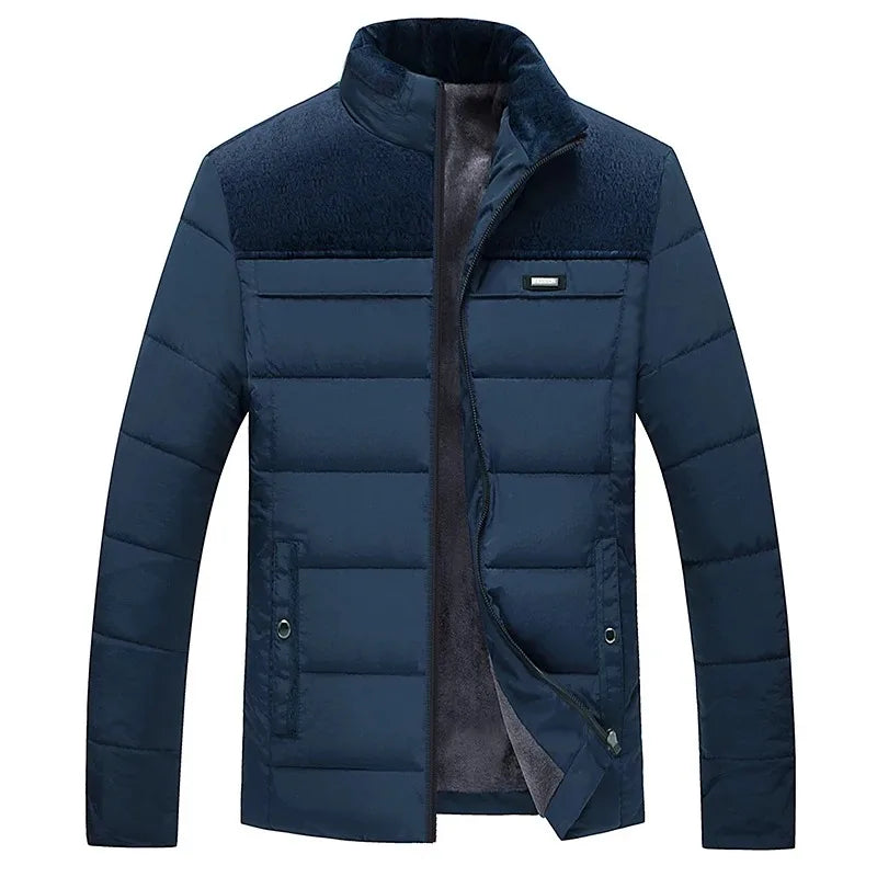 Men's Ski Jacket | Quilted Winter Jacket with Zipper