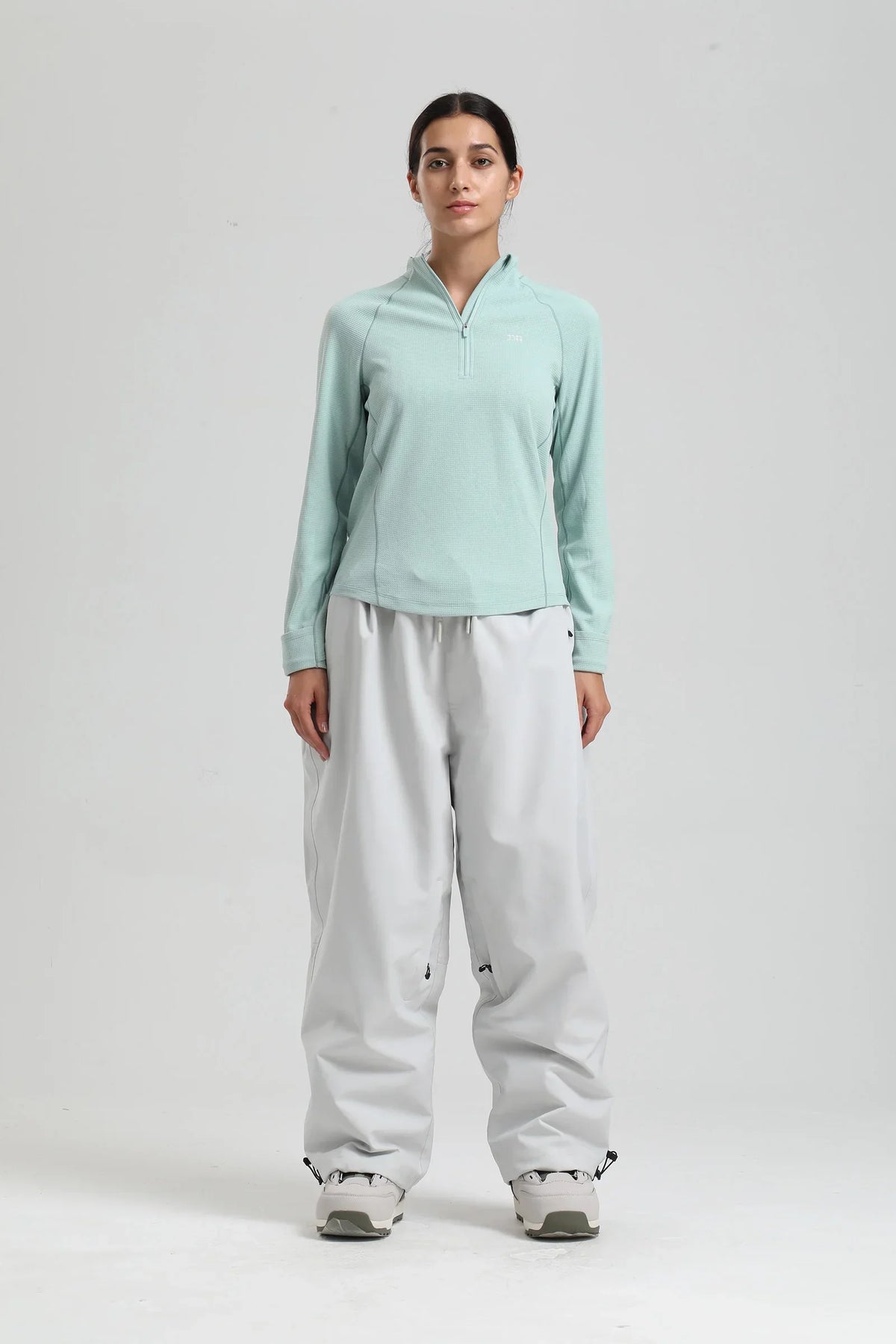 Wide Leg High Waisted Drawstring Outdoor Cargo Pants with Side Pockets for Men
