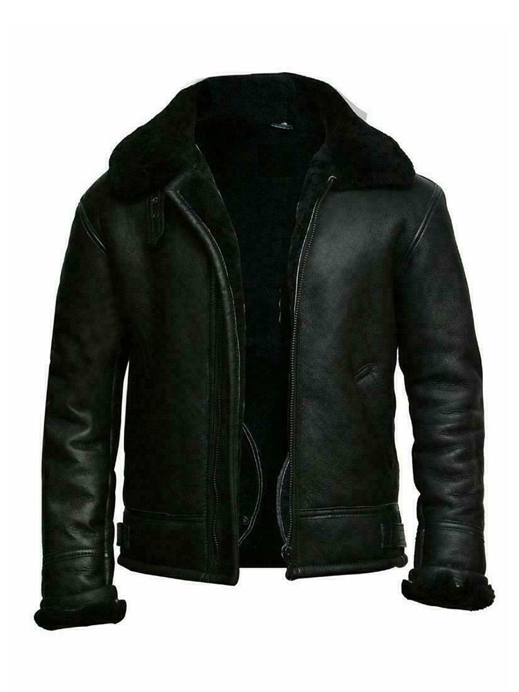 Men's Bomber Jacket | Zipper Closure with Collar