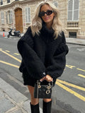 Knitted Wide Collar Loose Fit Sweater for Women | Casual Wear