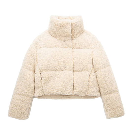 Women's Coat | Oversized Winter Teddy Coat with Long Sleeves