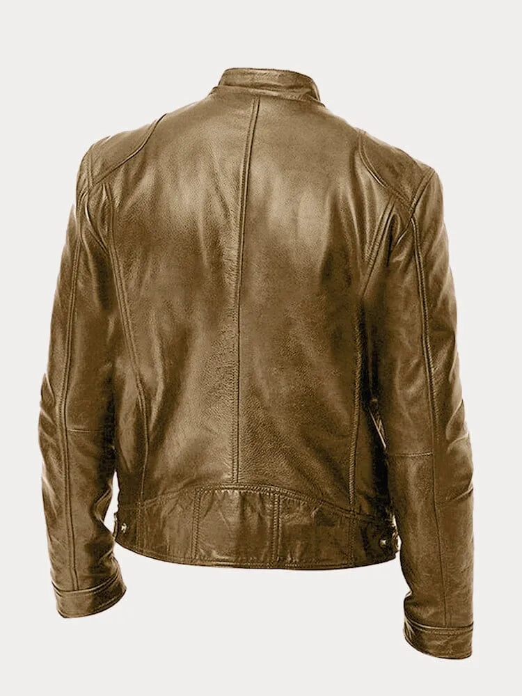 Regular Fit Lined Jacket with Adjustable Cuffs for Men | Outdoor Wear