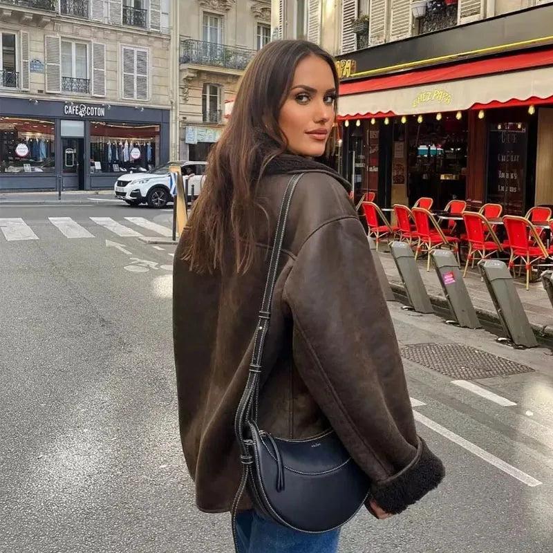 Women's Jacket | Wide Collar Cut