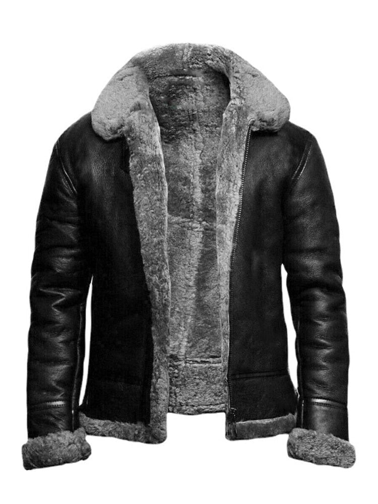 Men's Bomber Jacket | Zipper Closure with Collar