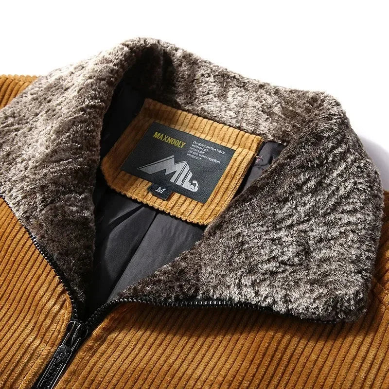 Men's Jacket | Windproof Insulated Winter Clothing in Large Sizes