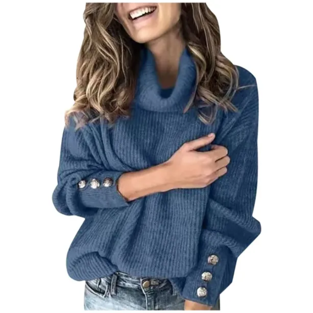 Warm Women's Turtleneck | Elegant Long-Sleeve Sweater