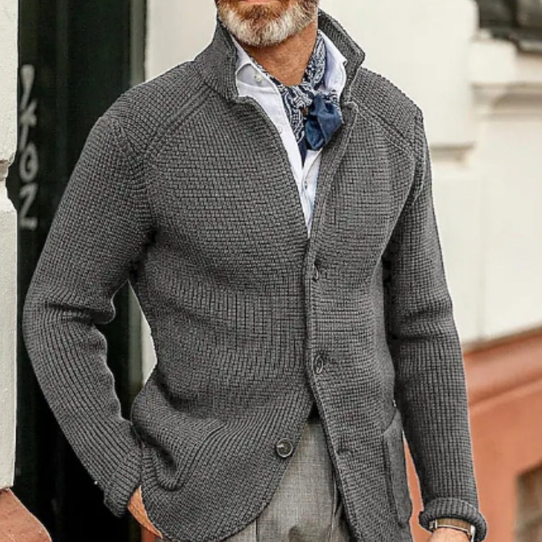 Men's Warm Cardigan Sweater | Stylish for Winter