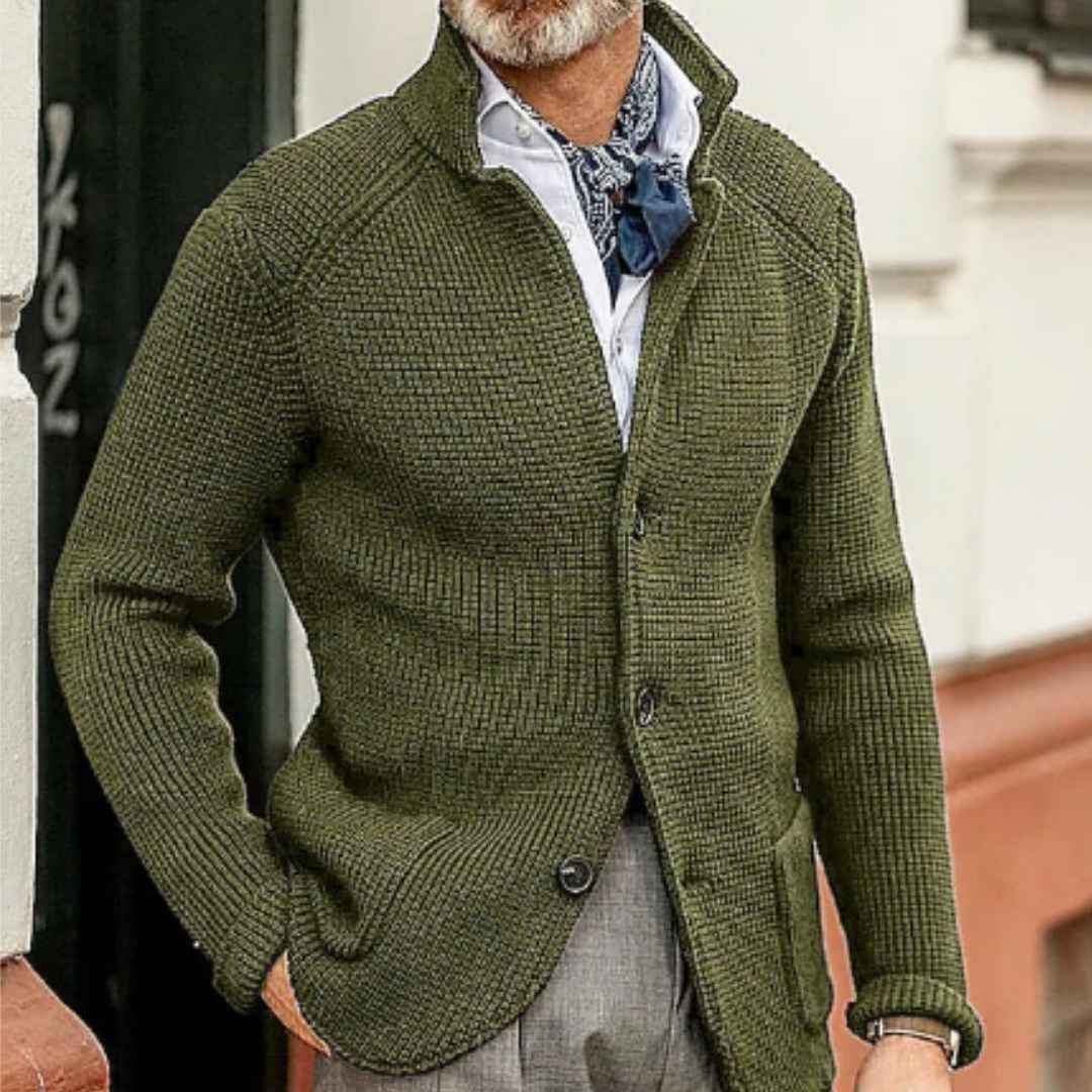 Men's Warm Cardigan Sweater | Stylish for Winter