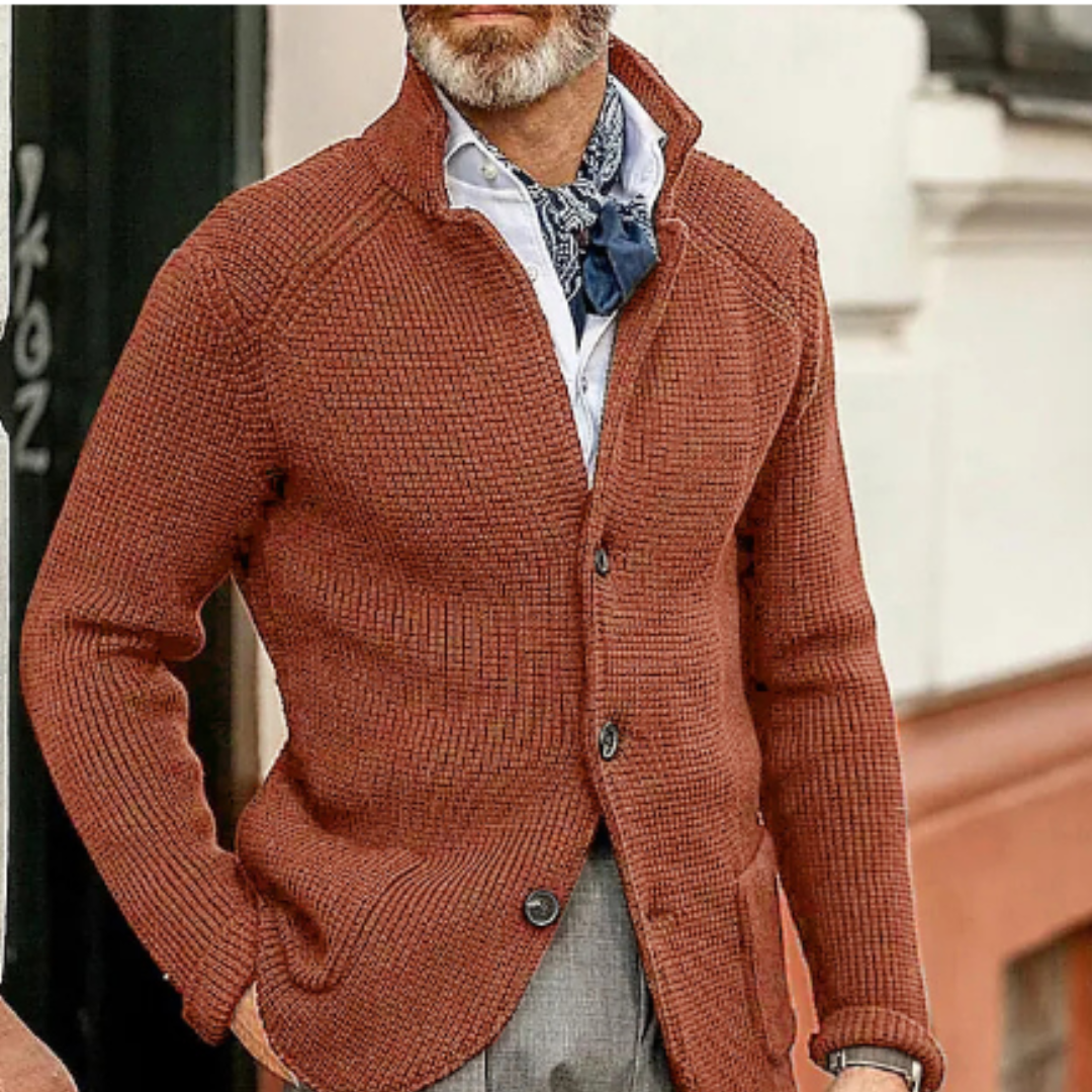 Men's Warm Cardigan Sweater | Stylish for Winter