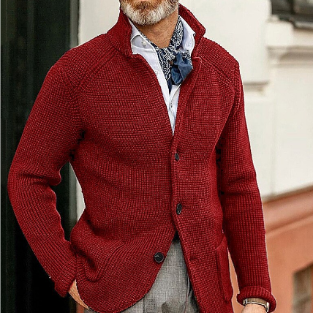 Men's Warm Cardigan Sweater | Stylish for Winter