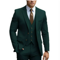 Three Piece Suit Set with Two Button Jacket for Men | Formal Wedding Wear