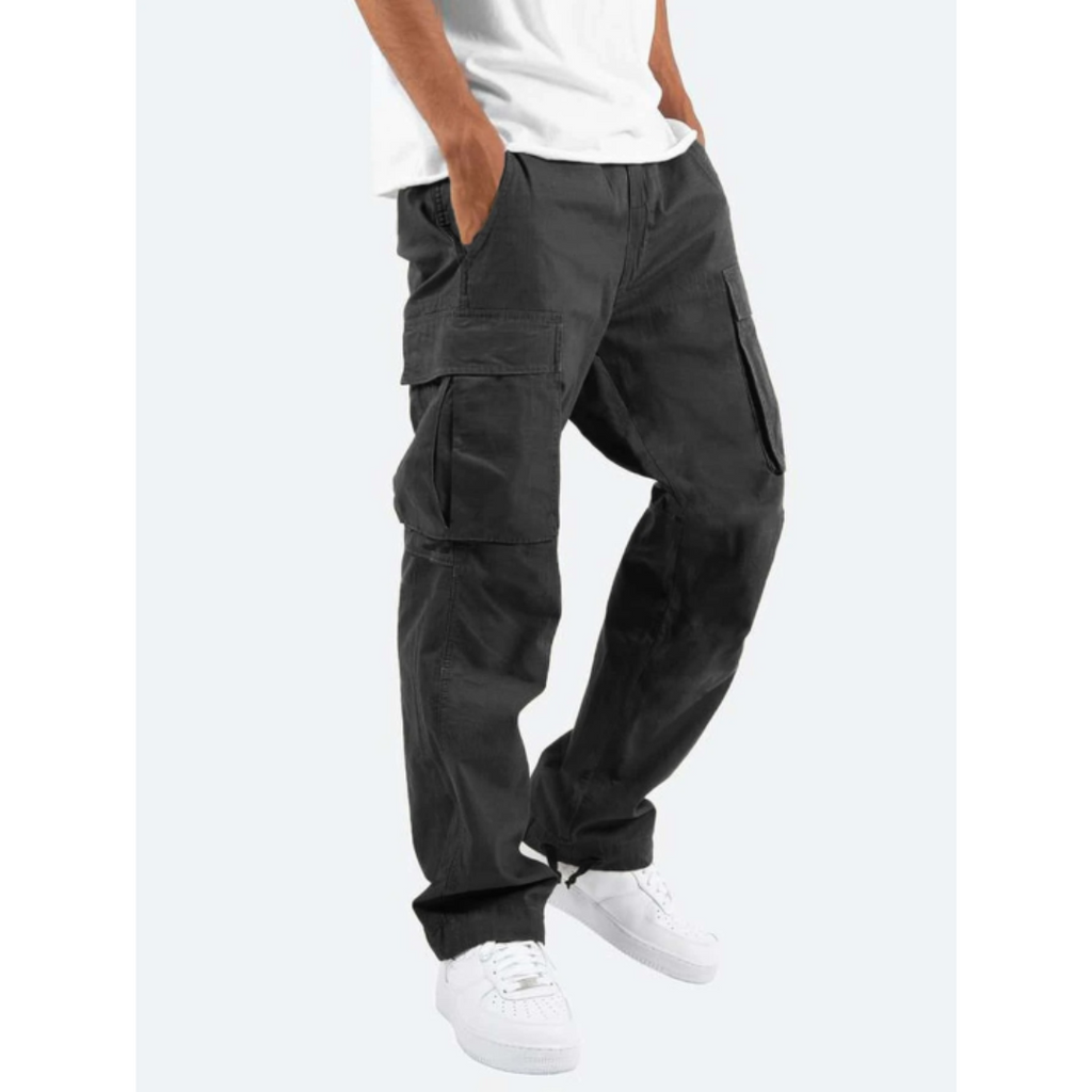 Wide Leg Multi Pocket Pants for Men | Casual Everyday Wear