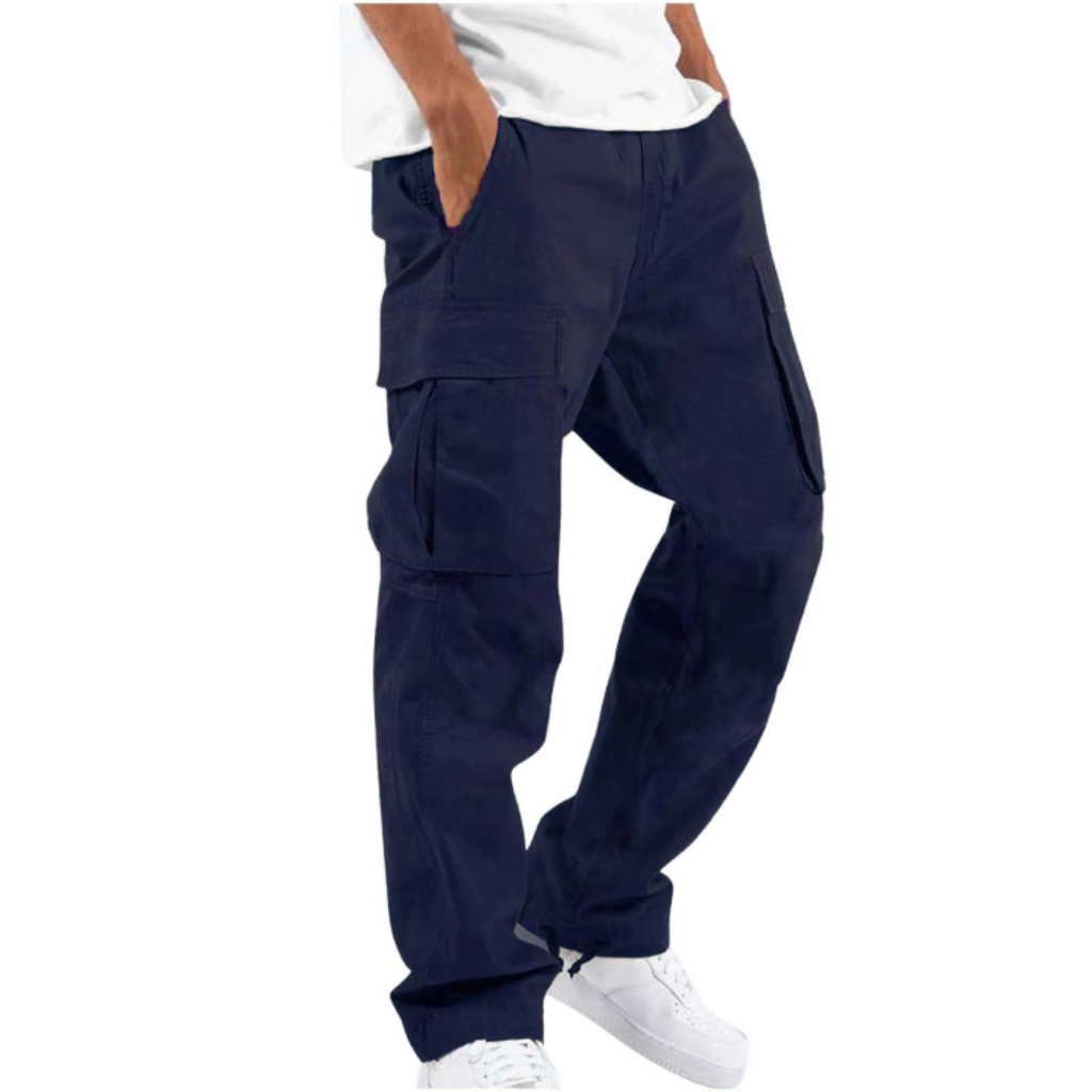 Wide Leg Multi Pocket Pants for Men | Casual Everyday Wear