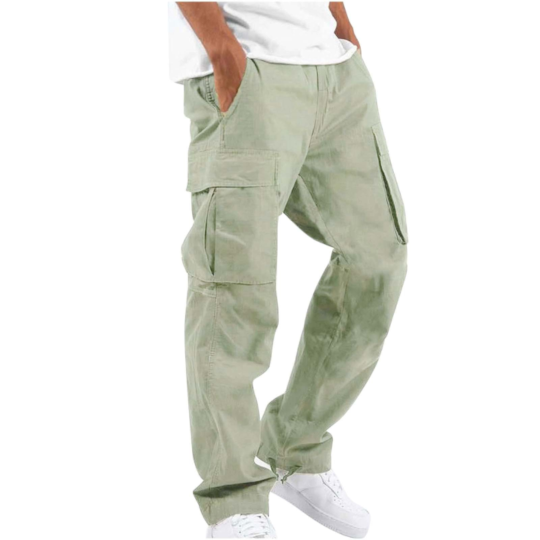 Wide Leg Multi Pocket Pants for Men | Casual Everyday Wear