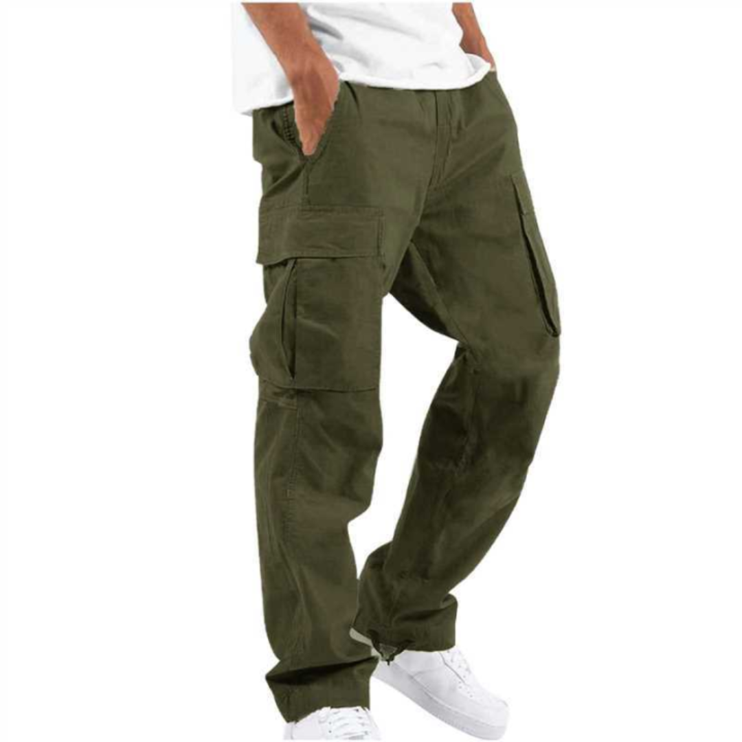 Wide Leg Multi Pocket Pants for Men | Casual Everyday Wear