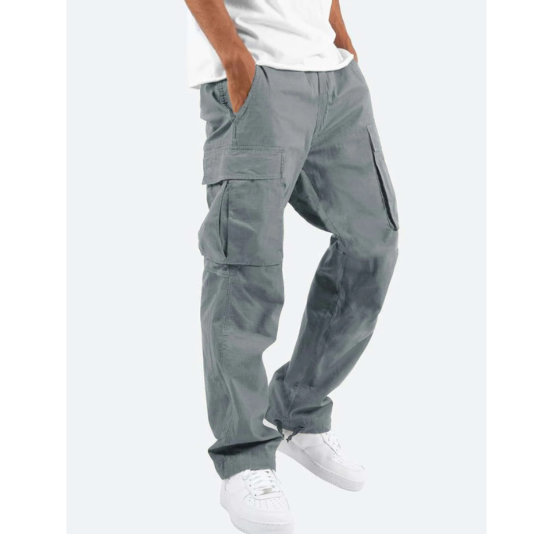 Wide Leg Multi Pocket Pants for Men | Casual Everyday Wear