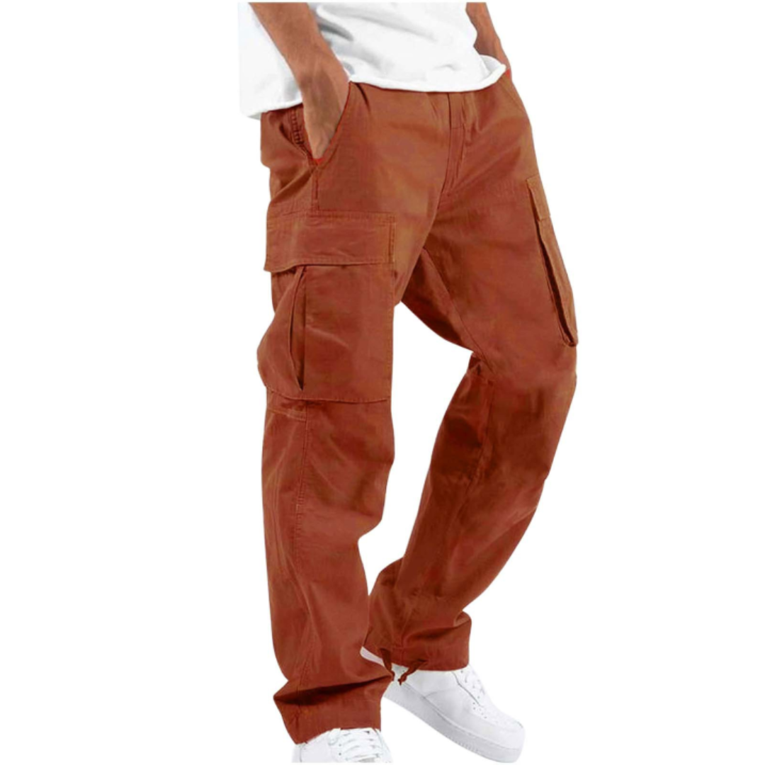 Wide Leg Multi Pocket Pants for Men | Casual Everyday Wear