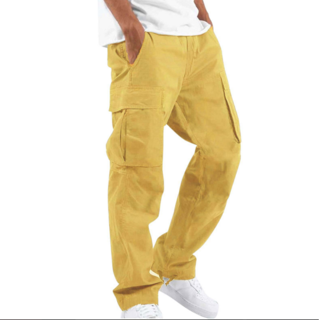 Wide Leg Multi Pocket Pants for Men | Casual Everyday Wear