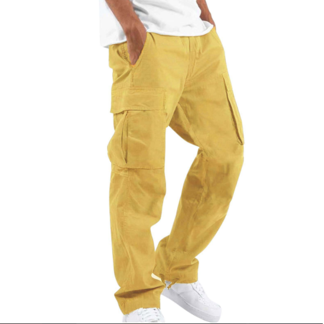 Wide Leg Multi Pocket Pants for Men | Casual Everyday Wear