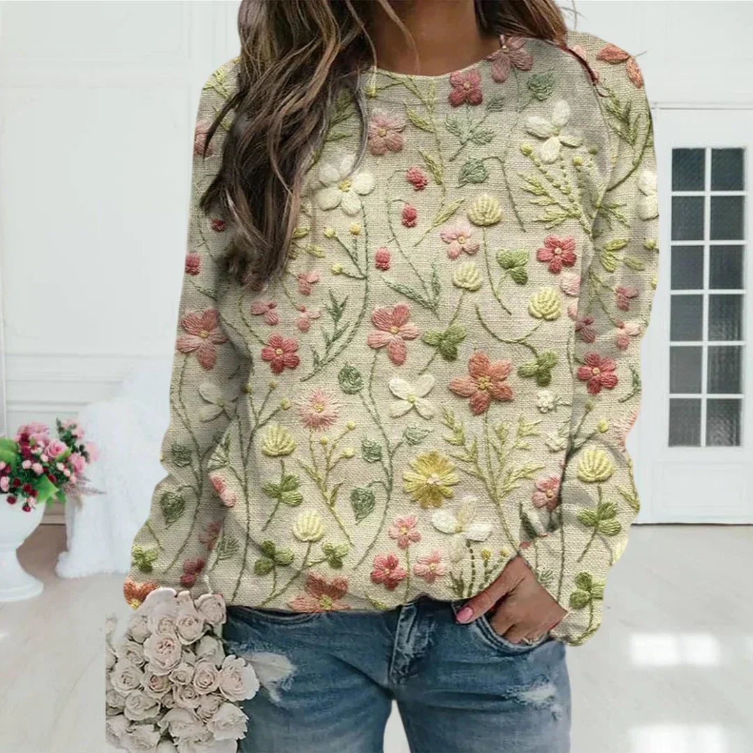 Women’s Sweater | Embroidered Pattern
