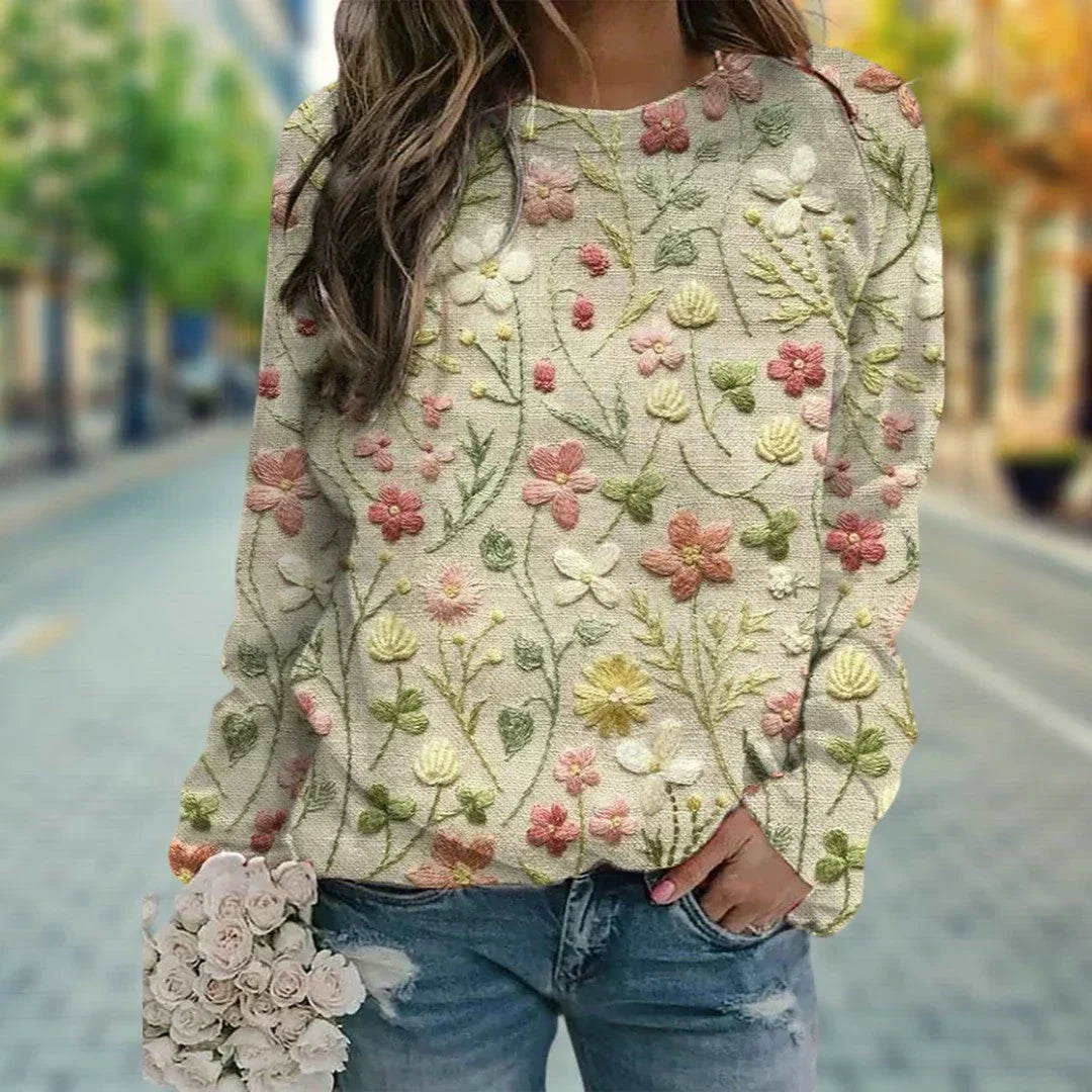 Women’s Sweater | Embroidered Pattern