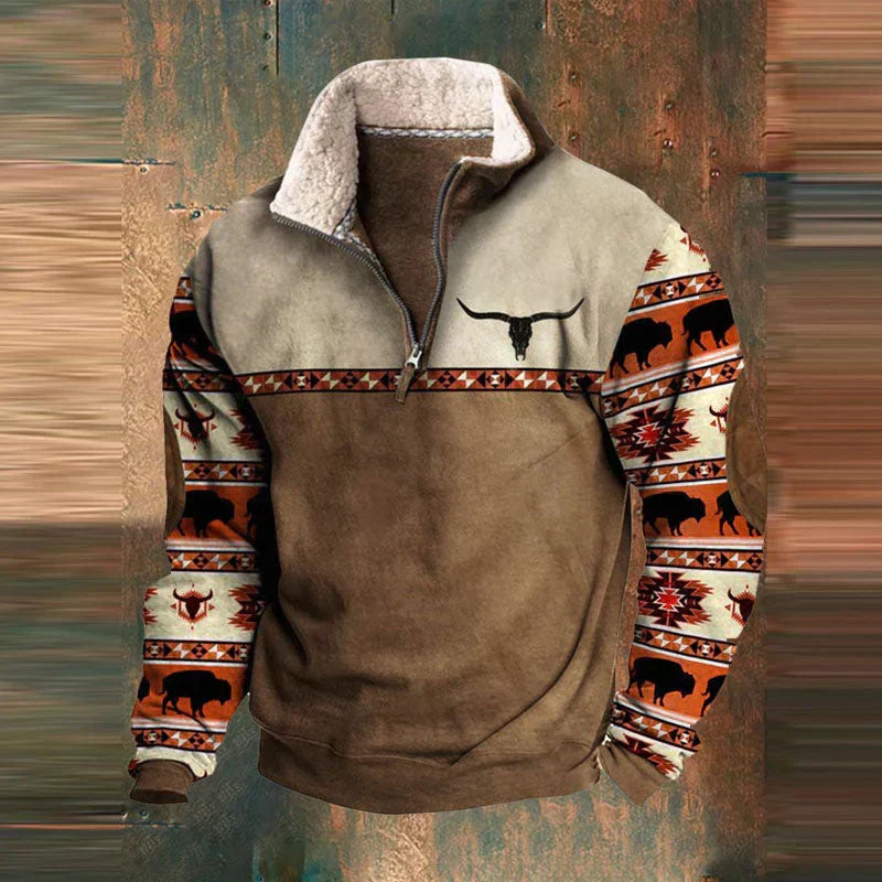 Classic Warm Men's Sweater | Comfortable with Long Sleeves