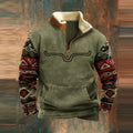 Ribbed Knit Crew Neck Long Sleeve Sweater for Men | Winter Layering