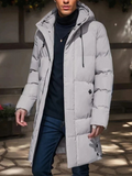 Gray Waterproof Hooded Parka with Insulated Lining for Women | Winter