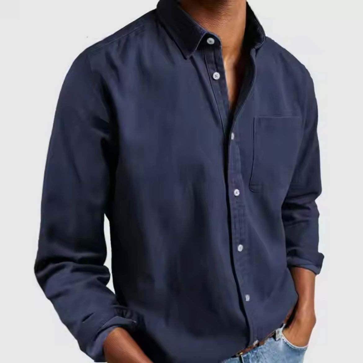 Men's Shirt | Regular Fit with Collar and Long Sleeves
