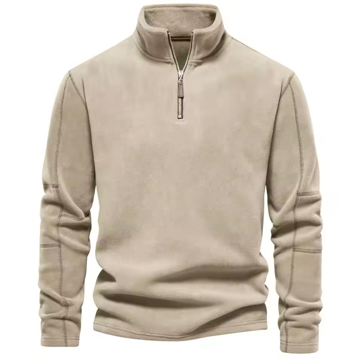 Men's Sweater | Stand-up Collar Long Sleeve Pullover for Cold Weather