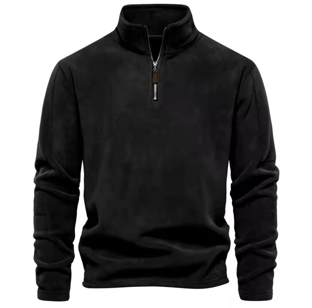 Men's Sweater | Stand-up Collar Long Sleeve Pullover for Cold Weather