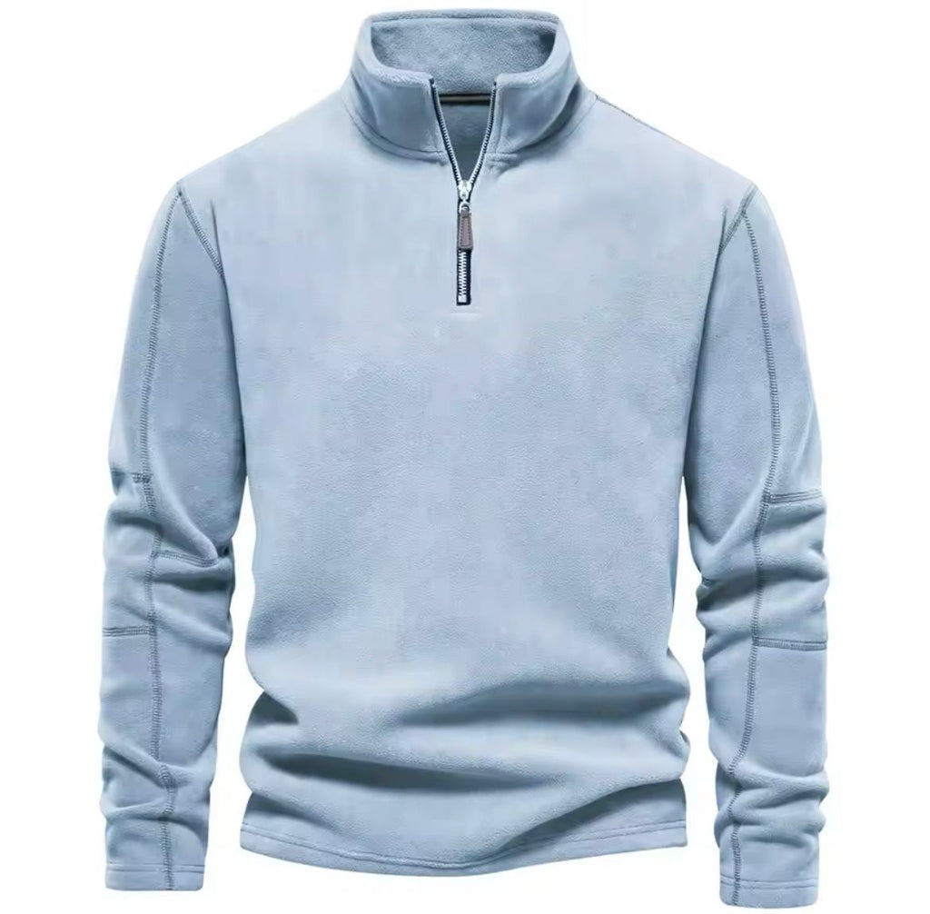 Men's Sweater | Stand-up Collar Long Sleeve Pullover for Cold Weather