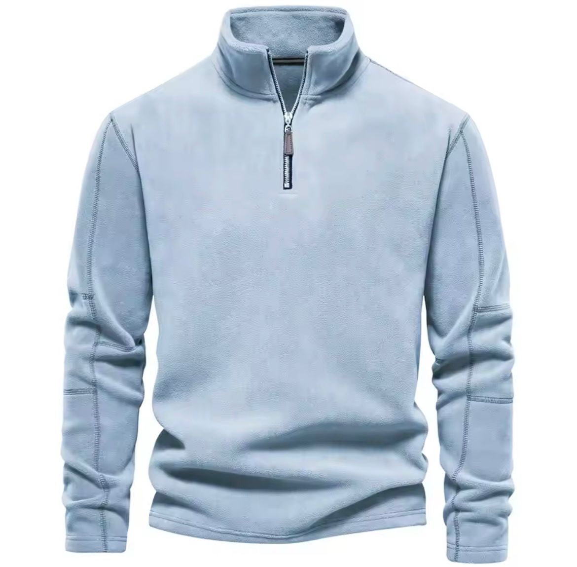 Men's Sweater | Stand-up Collar Long Sleeve Pullover for Cold Weather
