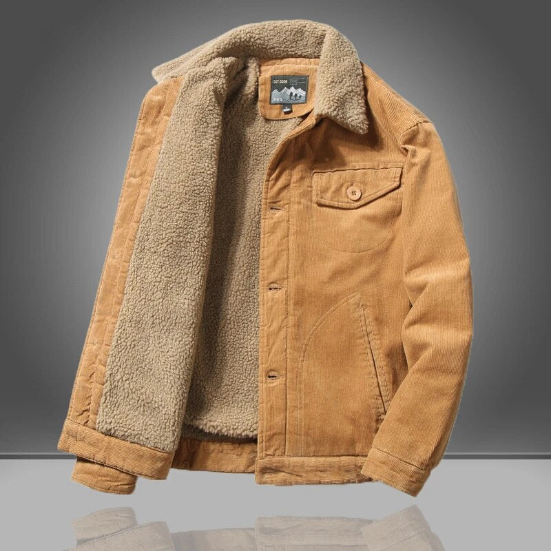 Men's Short Jacket | Button Closure Insulated Winter Clothing