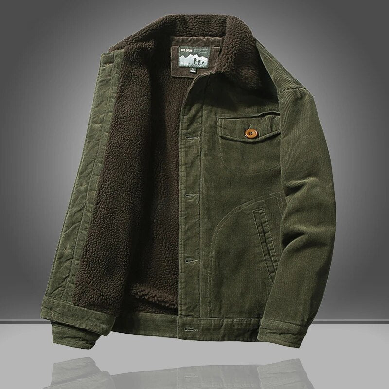 Men's Short Jacket | Button Closure Insulated Winter Clothing