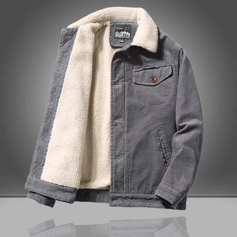 Men's Short Jacket | Button Closure Insulated Winter Clothing