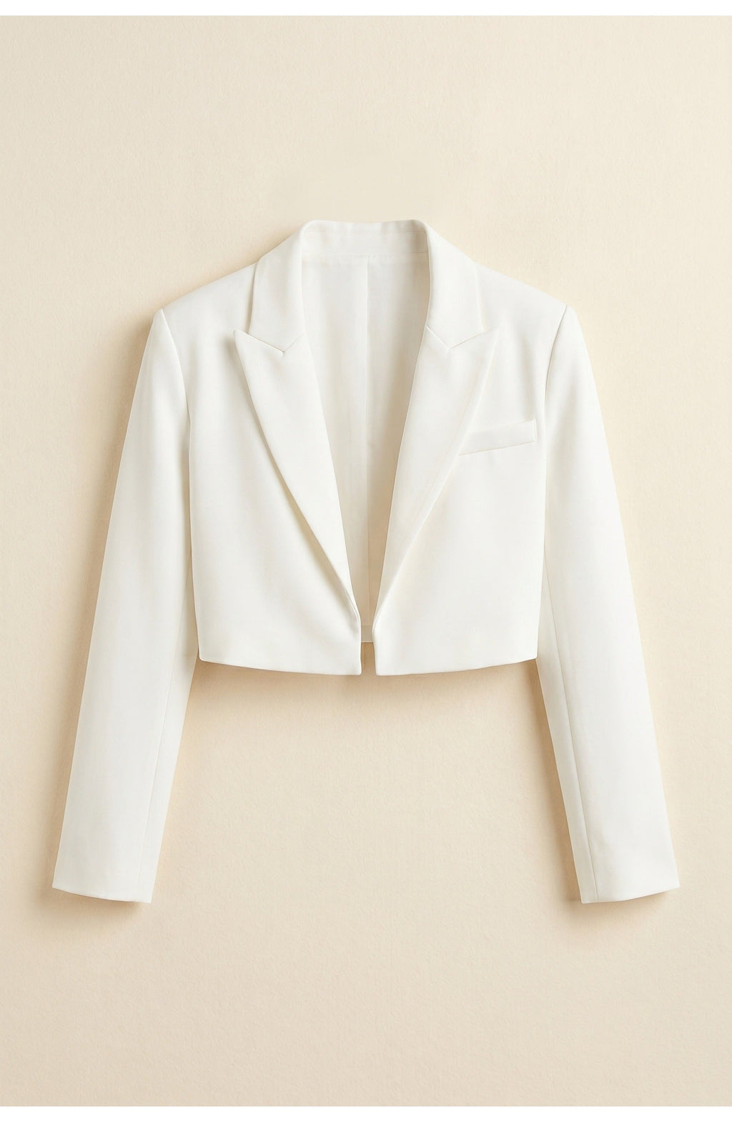 Cropped Lapel Collar Blazer for Women | Office and Cocktail Wear