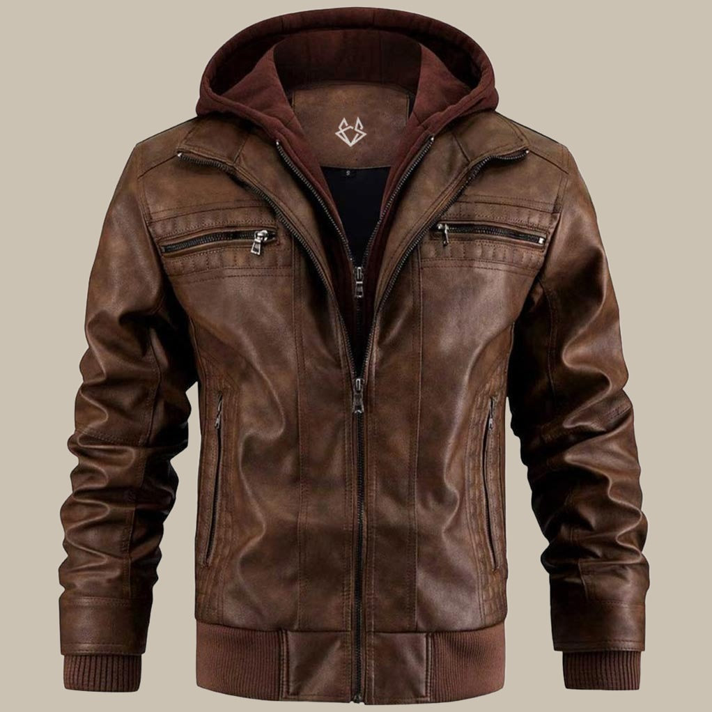 Men's jacket | jacket with a detachable hood and pockets