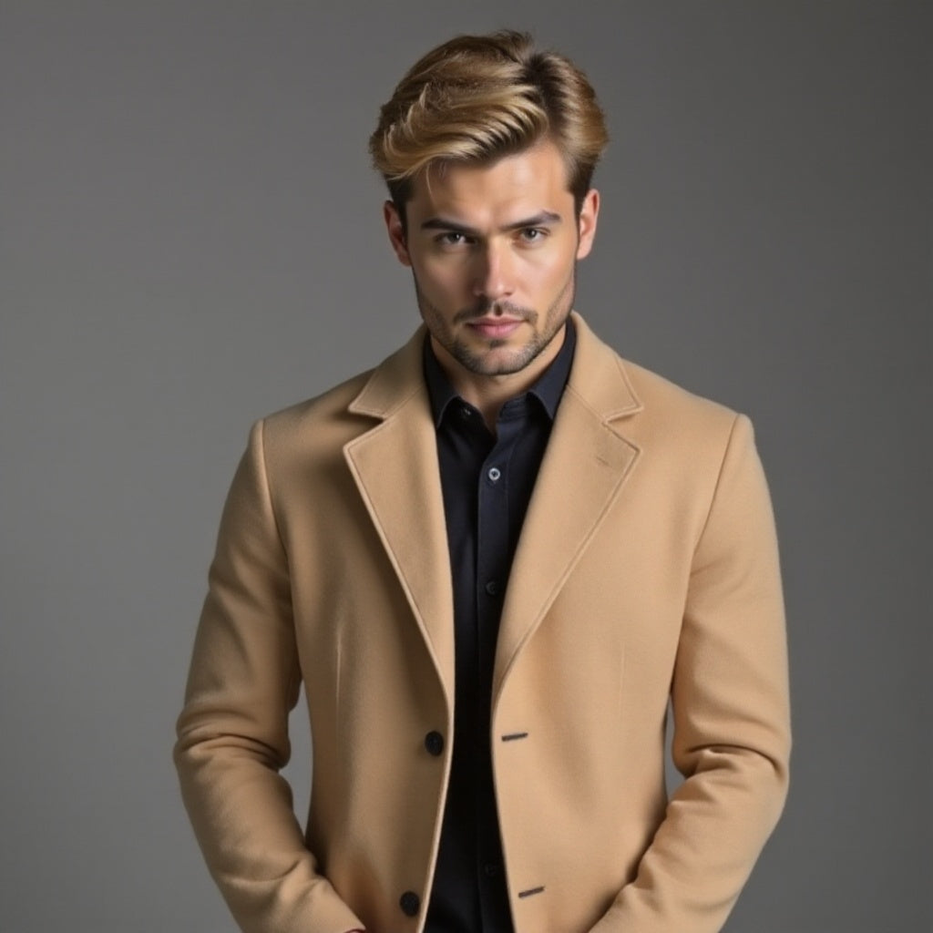 Slim Fit Winter Overcoat for Men | Business Wear