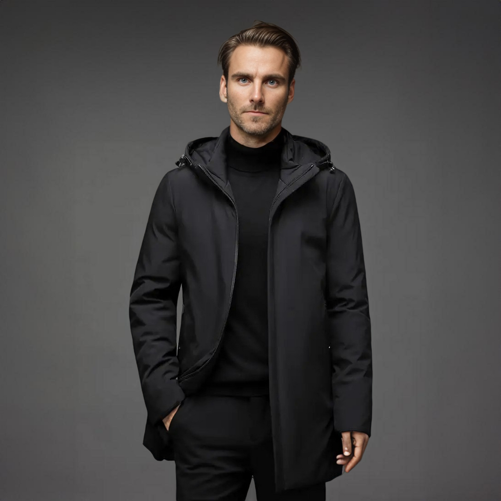 Waterproof Windproof Hooded Winter Jacket for Men | Cold Weather