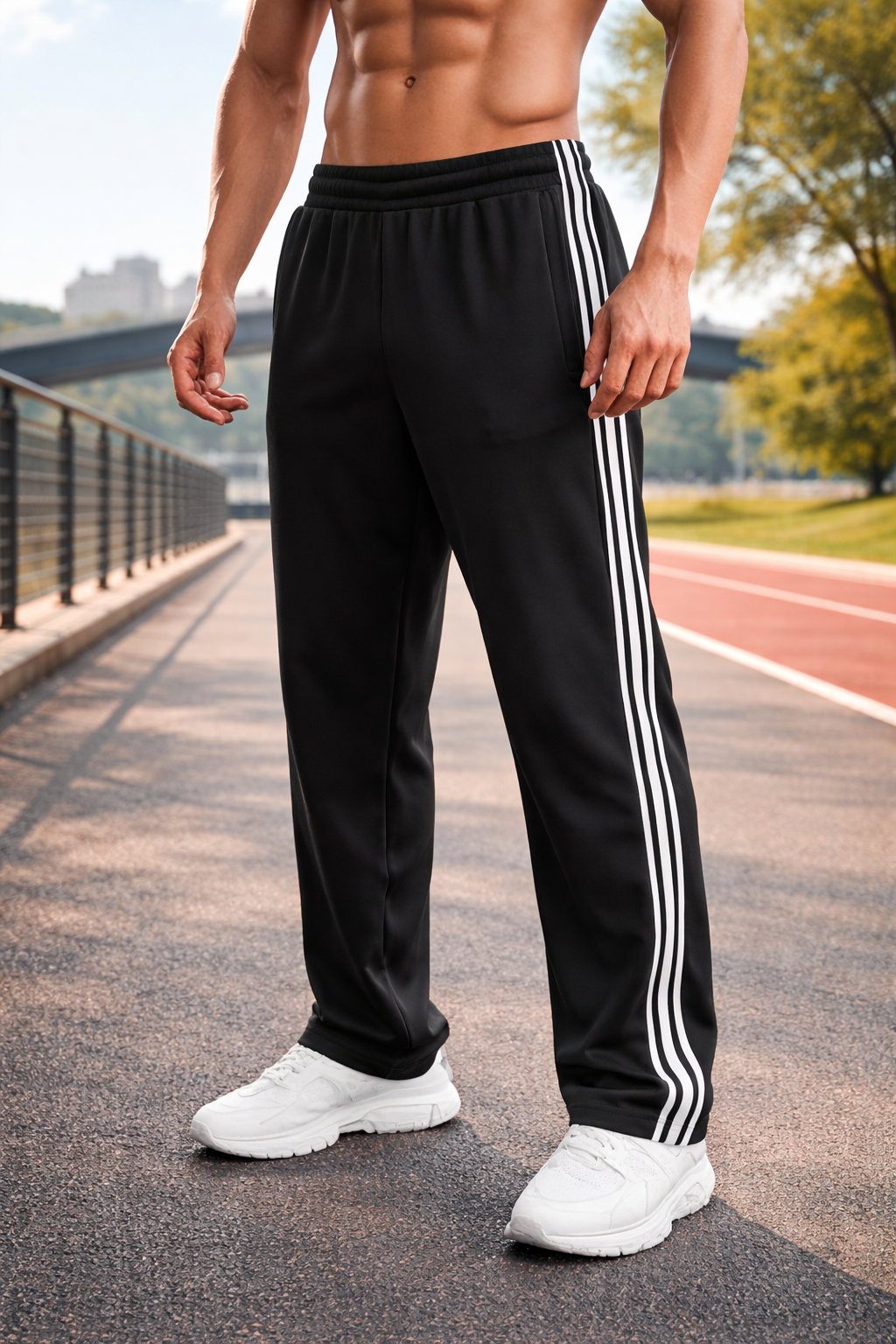 Lightweight Breathable Drawstring Sports Pants for Men | Training Wear