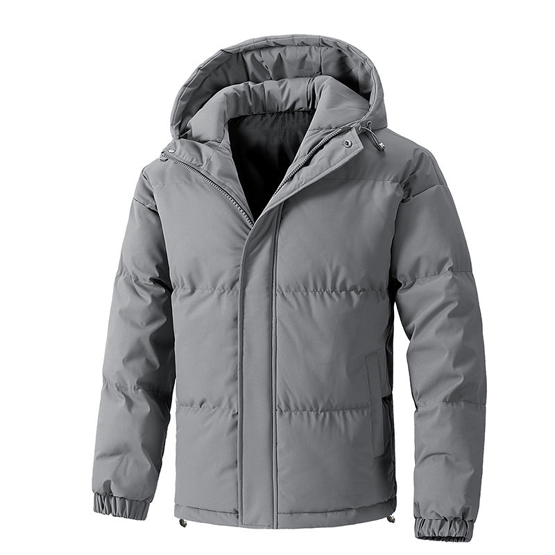 Men's Winter Jacket | Loose Fit with Hood for Everyday Use