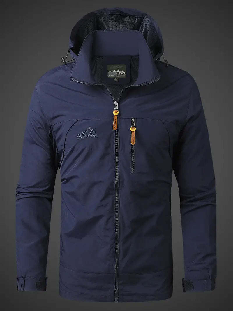 Waterproof Windproof Packable Hooded Jacket for Men | Outdoor Wear