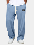 Breathable Relaxed Fit Adjustable Waist Casual Pants for Men | Everyday Wear